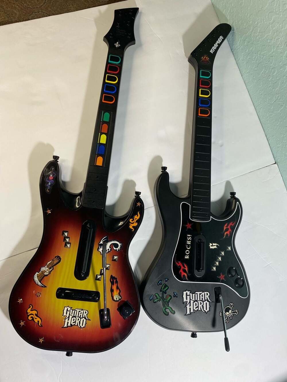 Lot of 2 Guitar Hero Wireless Controllers for ps2